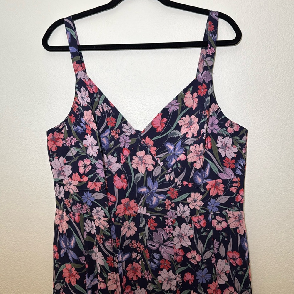 Anthropologie 12 Hutch Belinna Sleeveless V-Neck Godet A-Line Maxi Dress - Picture 7 of 13